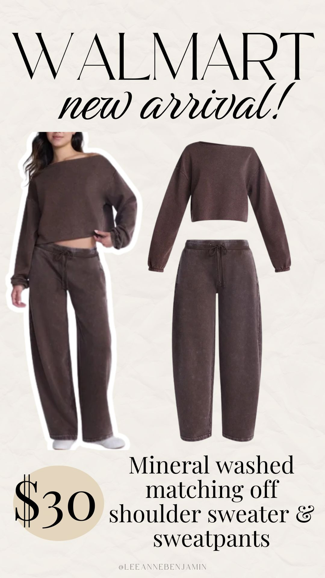 New sweat sets from Walmart- also comes in blue! Perfect for fall!  

 #LTKgrwm #LTKootd #LTKSeasonal