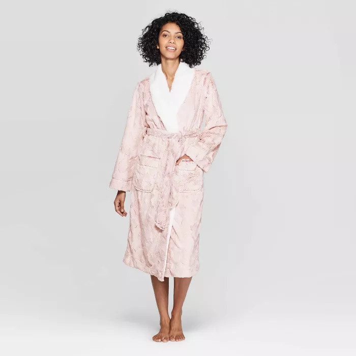 Women's Cozy Faux Fur Robe - Stars Above™ | Target