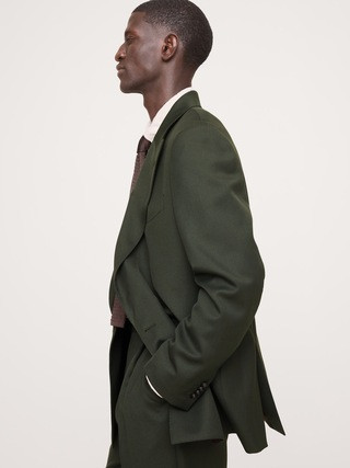 Relaxed Green Twill Suit Jacket | Banana Republic (US)