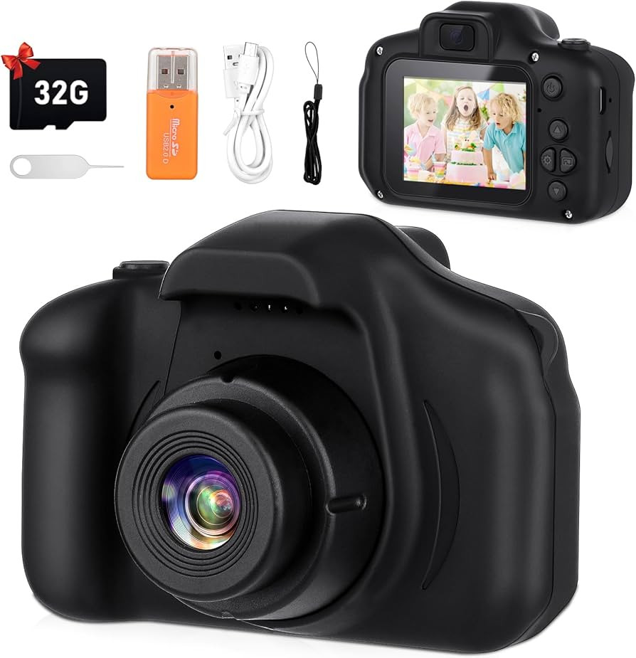Kids Camera for Boys and Girls, Kids Digital Selfie Camera Toys Gift, Toddler Camera Christmas Bi... | Amazon (US)