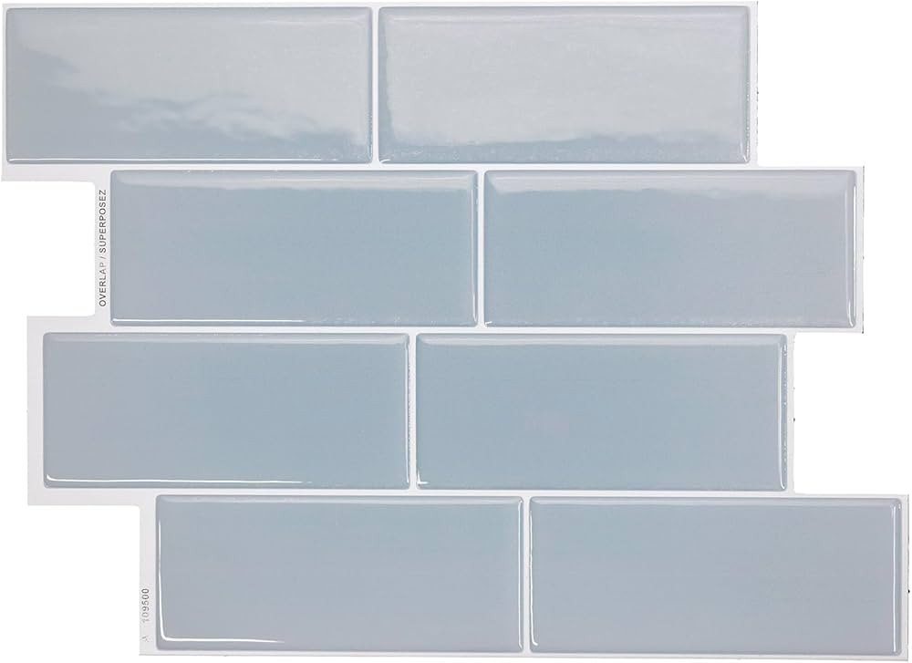 SMART TILES Peel and Stick Backsplash - 5 Sheets of 11.56" x 8.38" - 3D Adhesive Peel and Stick T... | Amazon (US)