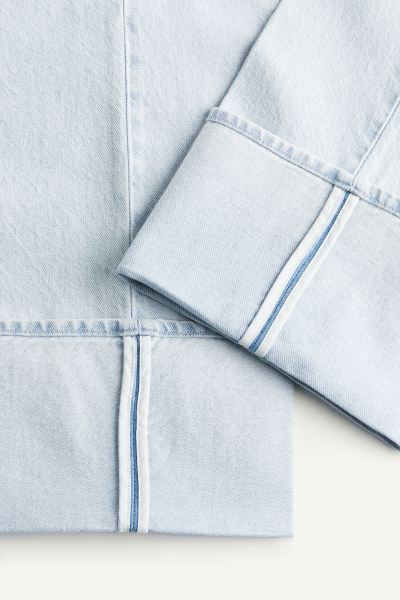 Straight High Fold-up Jeans - Light denim blue - Ladies | H&M US | H&M (US + CA)
