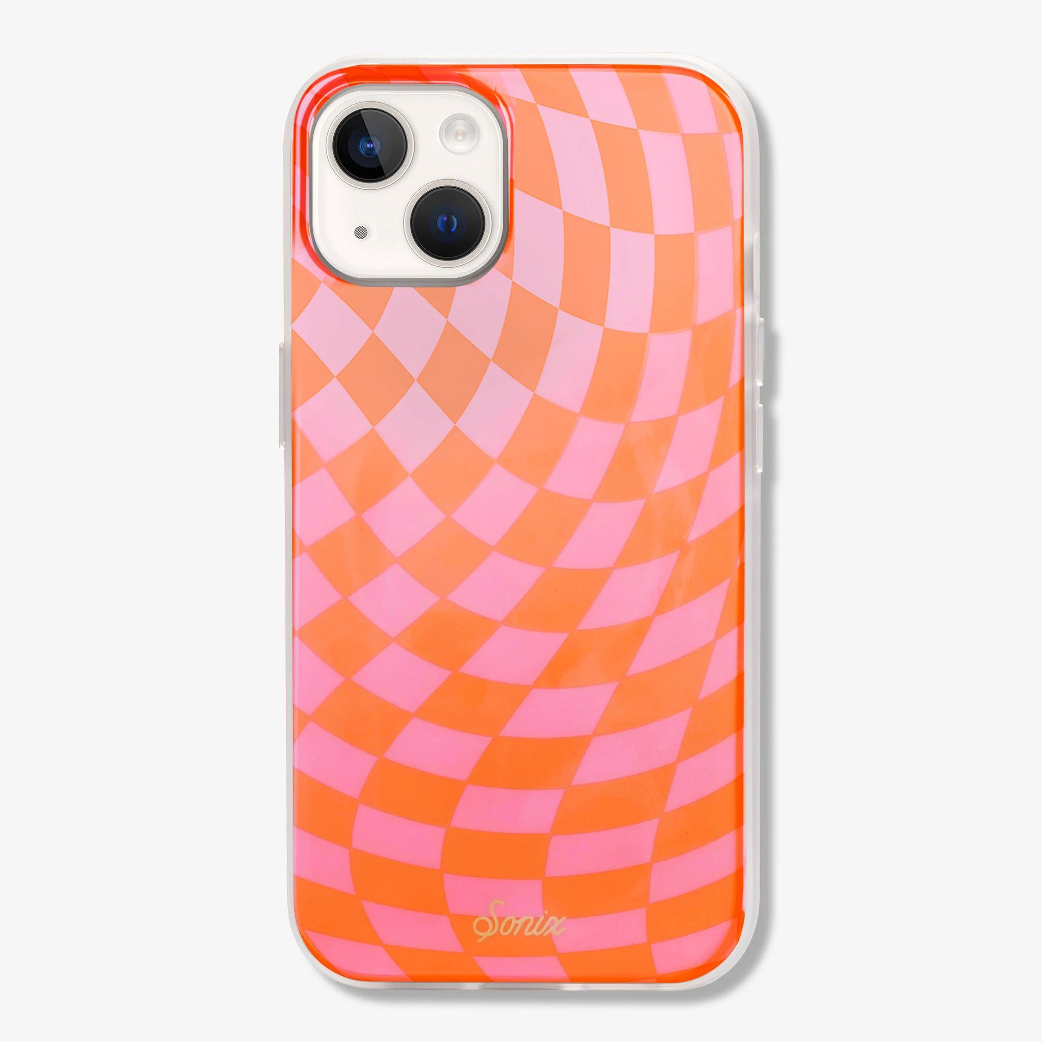 Checkmate Pink/Orange Magsafe® Compatible iPhone Case | Sonix