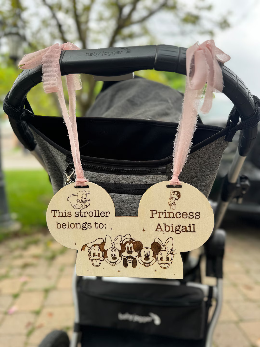 Mouse Trip Stroller Spotter, Custom Stroller Tag, Wheelchair Tag, Scooter Tag, Vacation Stroller ... | Etsy (US)