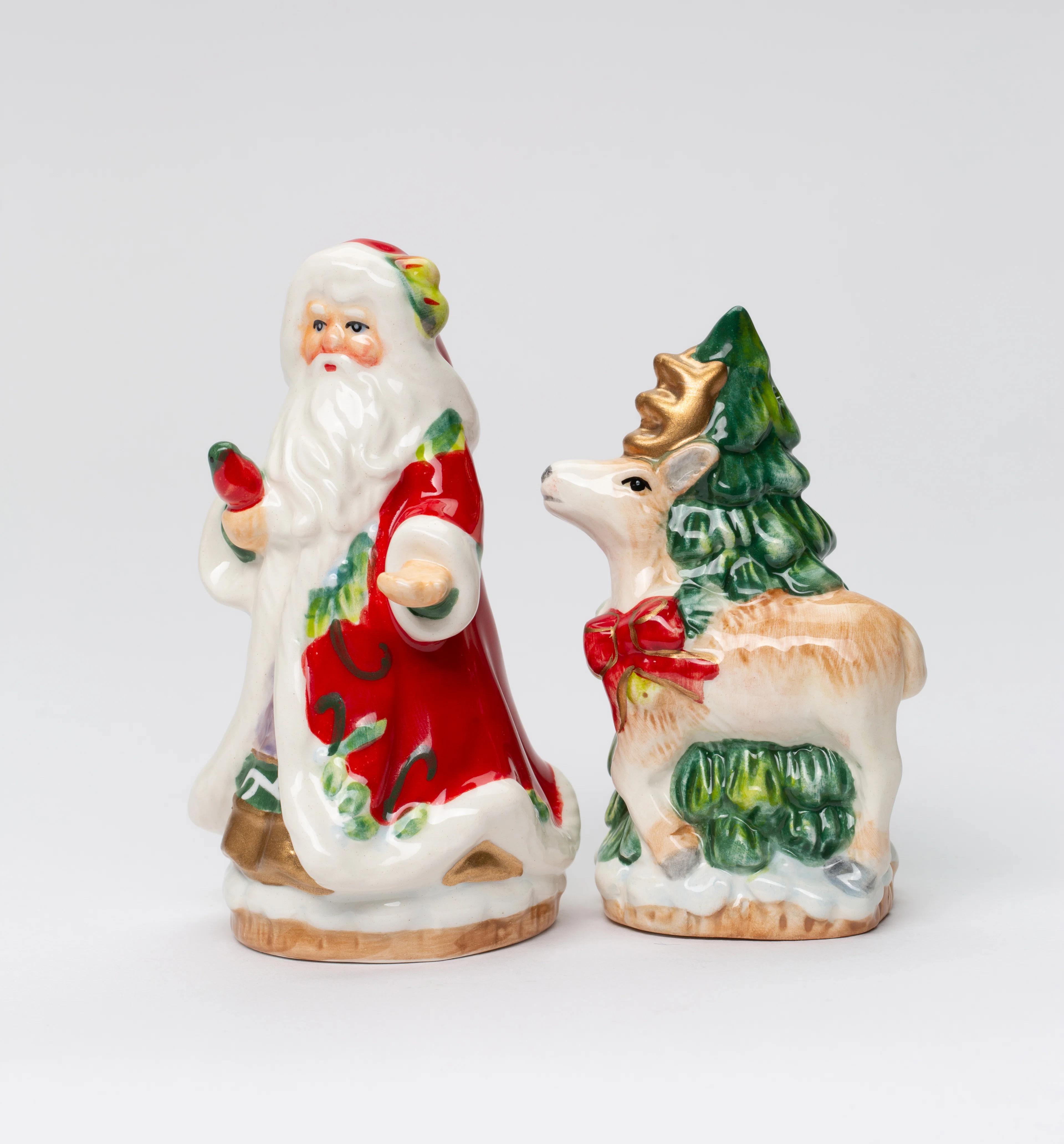 CosmosGifts Cosmos Gifts Santa & Reindeer Salt & Pepper Shaker Set | Wayfair | Wayfair North America
