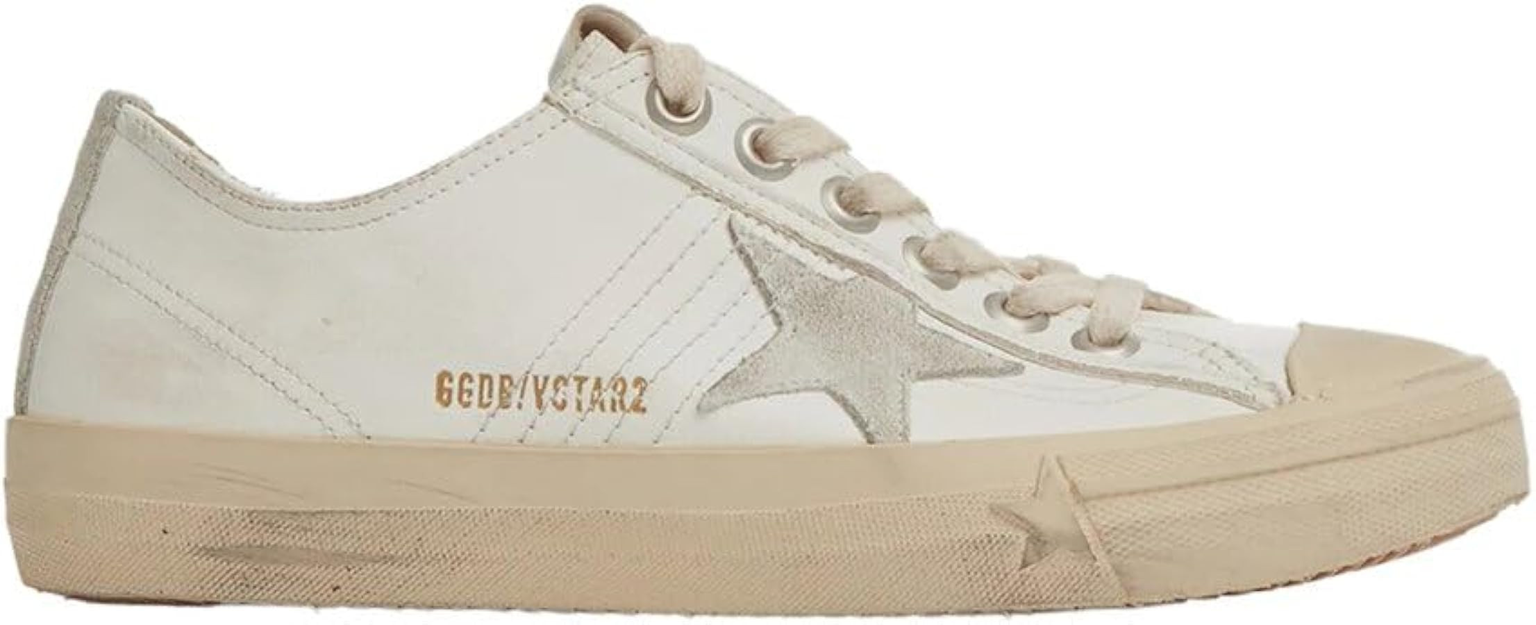Golden Goose V Star Leather Sneaker, 38, White | Amazon (US)