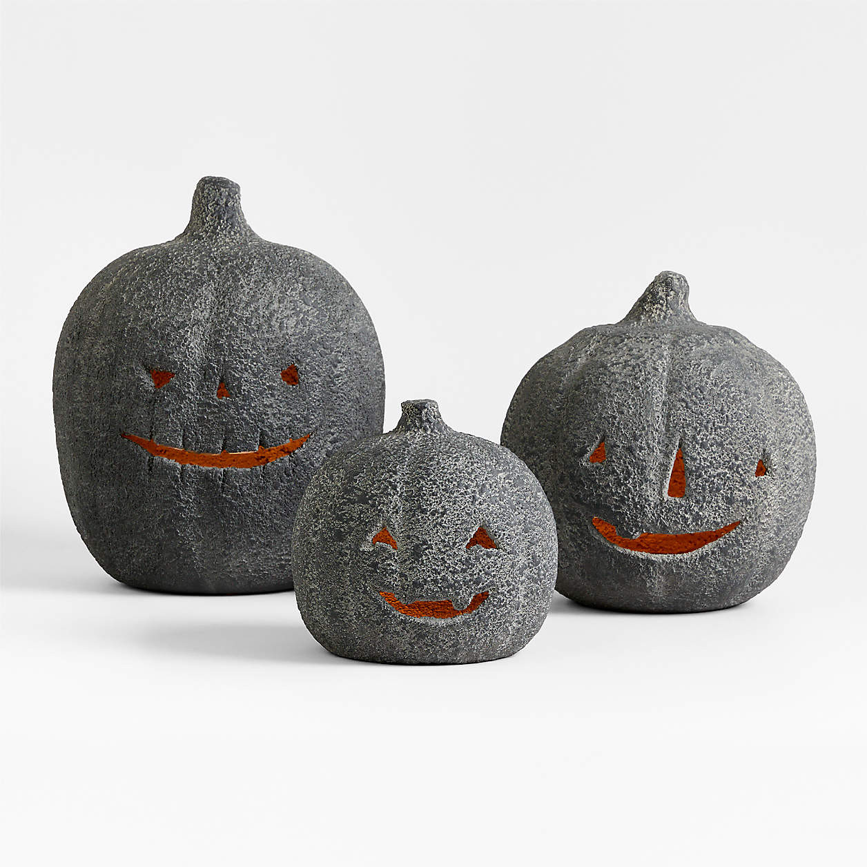 Jack-O-Lantern Medium Ficonstone Lantern 12" + Reviews | Crate & Barrel | Crate & Barrel