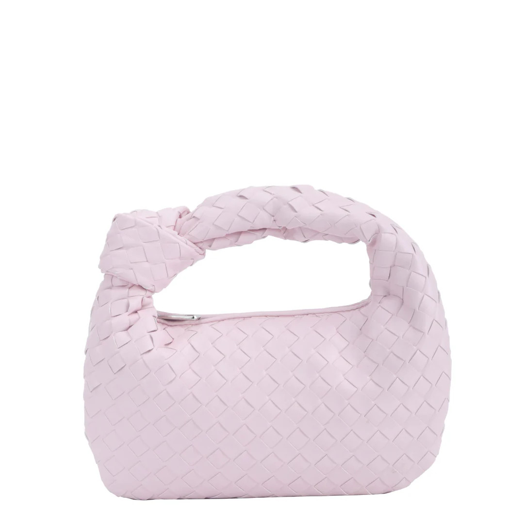 Braided Hattie Bag - Light Pink | Accessory Concierge