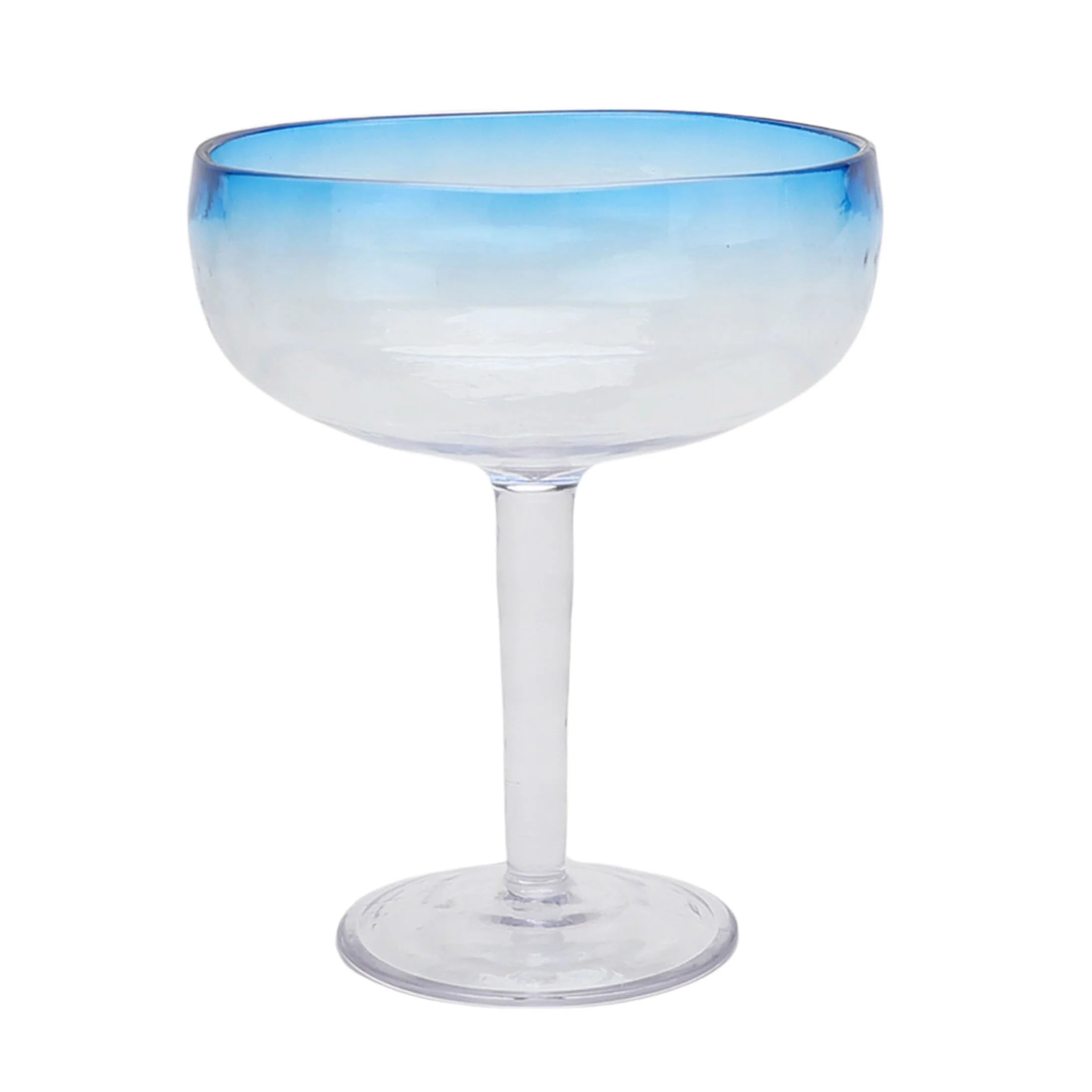 Mainstays by Becky G. & Alejandra 18-Ounce Acrylic Margarita Glass, Blue Rim | Walmart (US)