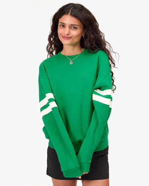 Oversized Varsity Sweatshirt | Clare V.