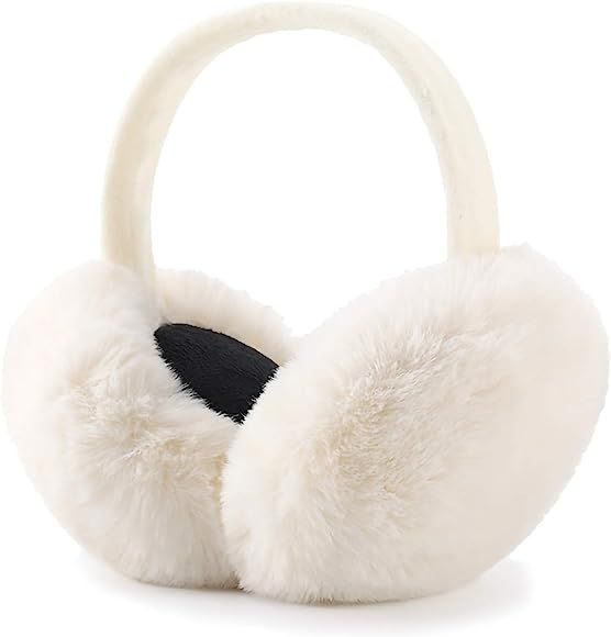 LCXSHYE Winter Ear muffs Faux Fur Warm Earmuffs Cute Foldable Outdoor Ear Warmers For Women Girls | Amazon (CA)