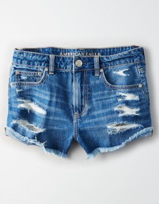 AE Tomgirl Denim Short Short | American Eagle Outfitters (US & CA)