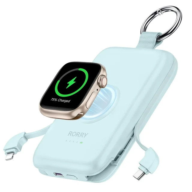 RORRY Portable Charger 10000mAh for iPhone 15/14/13, Apple Watch, AirPods - Fast Charging Portabl... | Walmart (US)