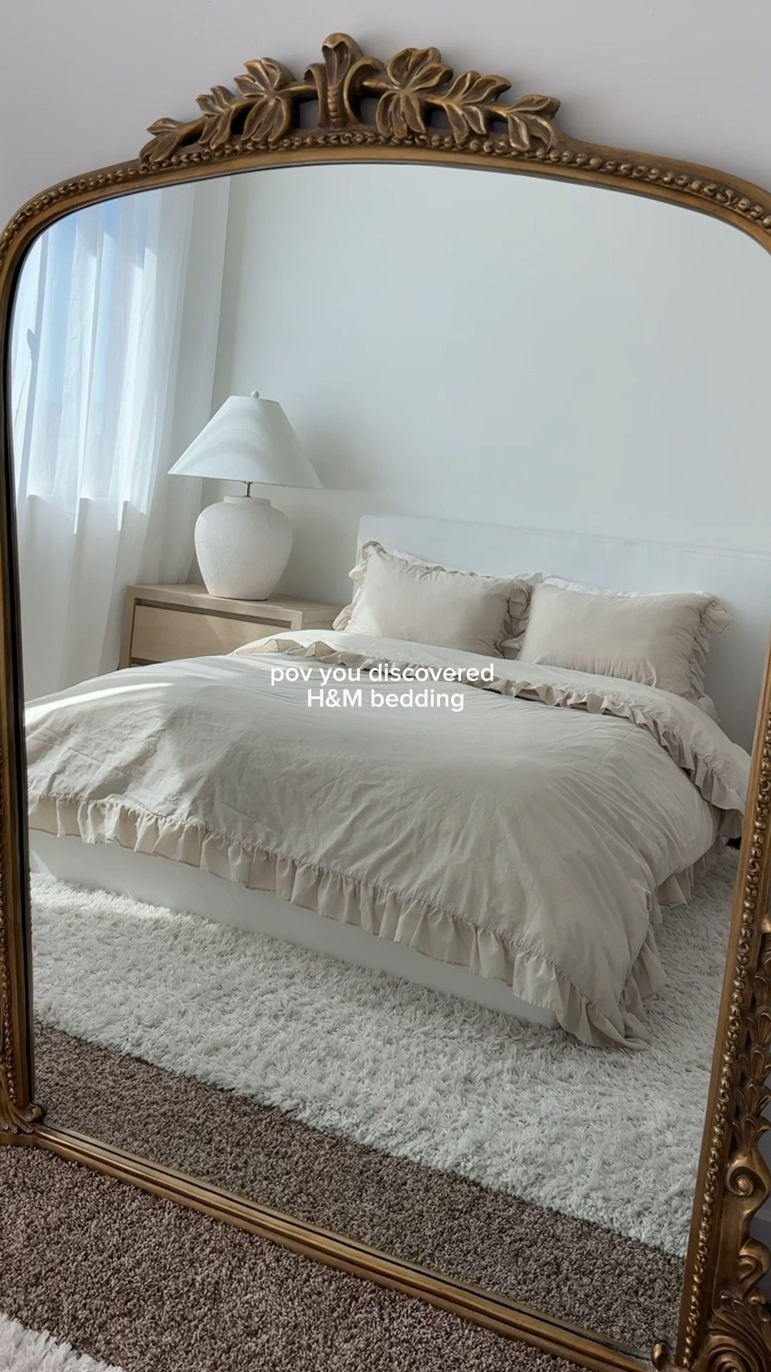 The most perfect ruffle bedding set from HM!! Hoping they restock this color in Queen size 💔

#LTKHome