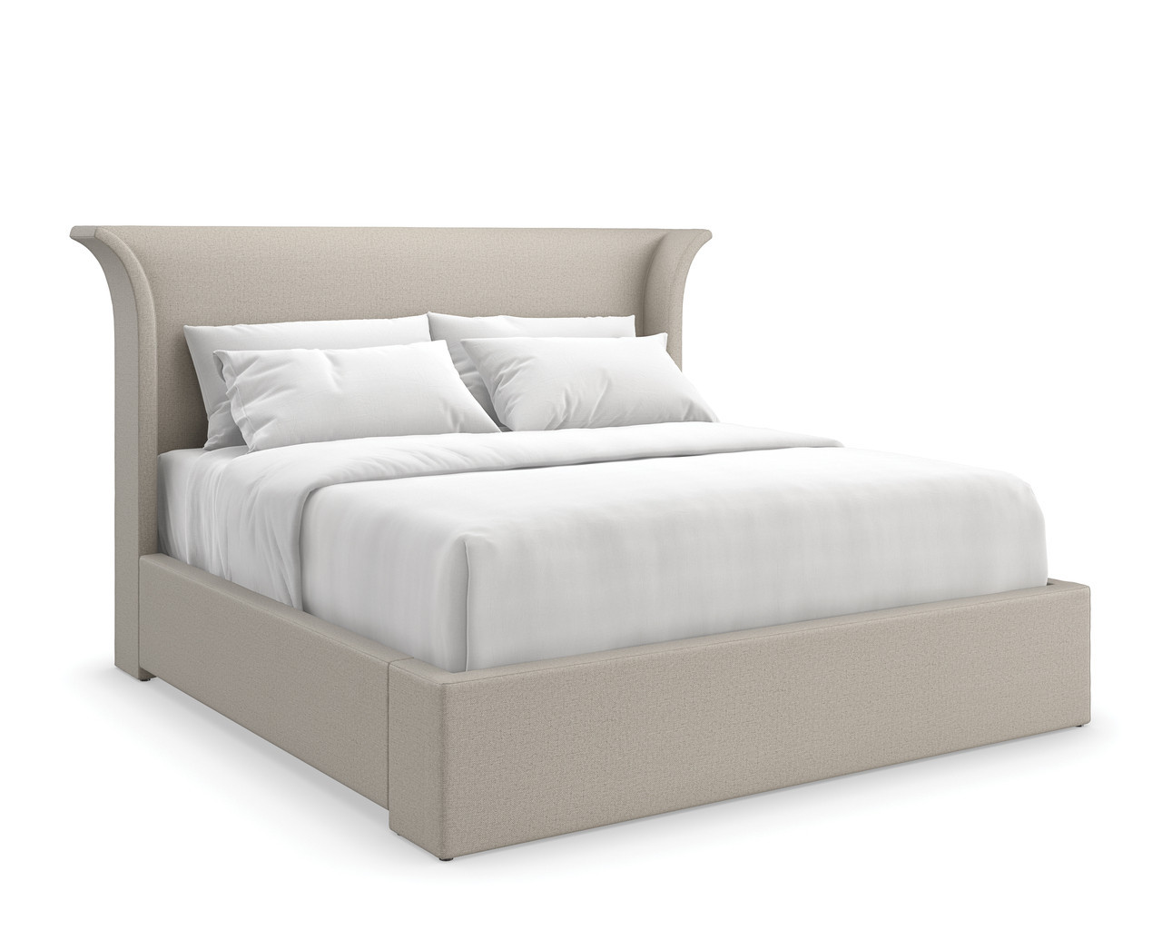 Beauty Sleep King Upholstered Bed In Beige | 1stopbedrooms