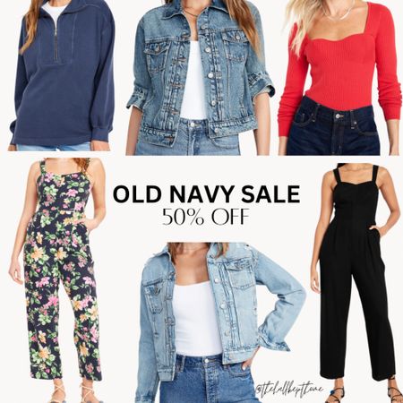 Old navy sale!! Last day for 50% off! Womens denim jacket, romper, jumpsuit, ribbed top, matching set, spring sale, ootd. 

#LTKSeasonal #LTKsalealert #LTKstyletip