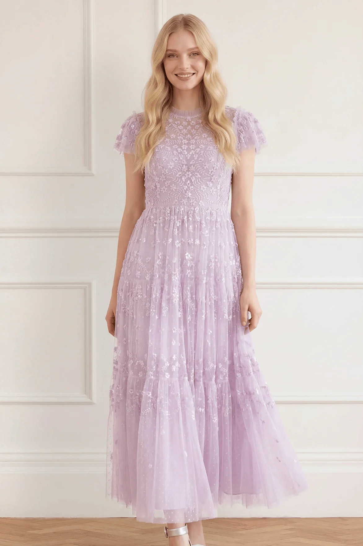 Clover Short Sleeve Ankle Gown | Needle & Thread