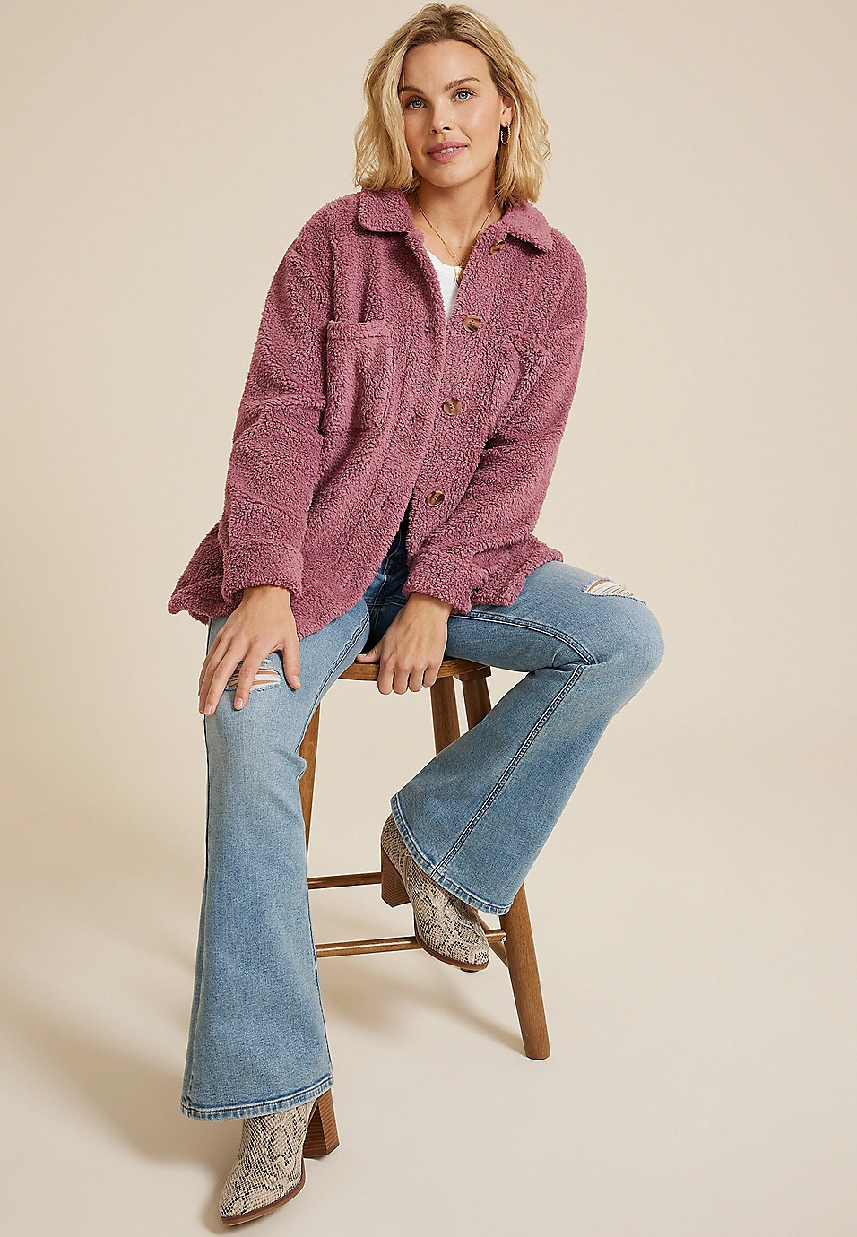 Sherpa Shacket | Maurices