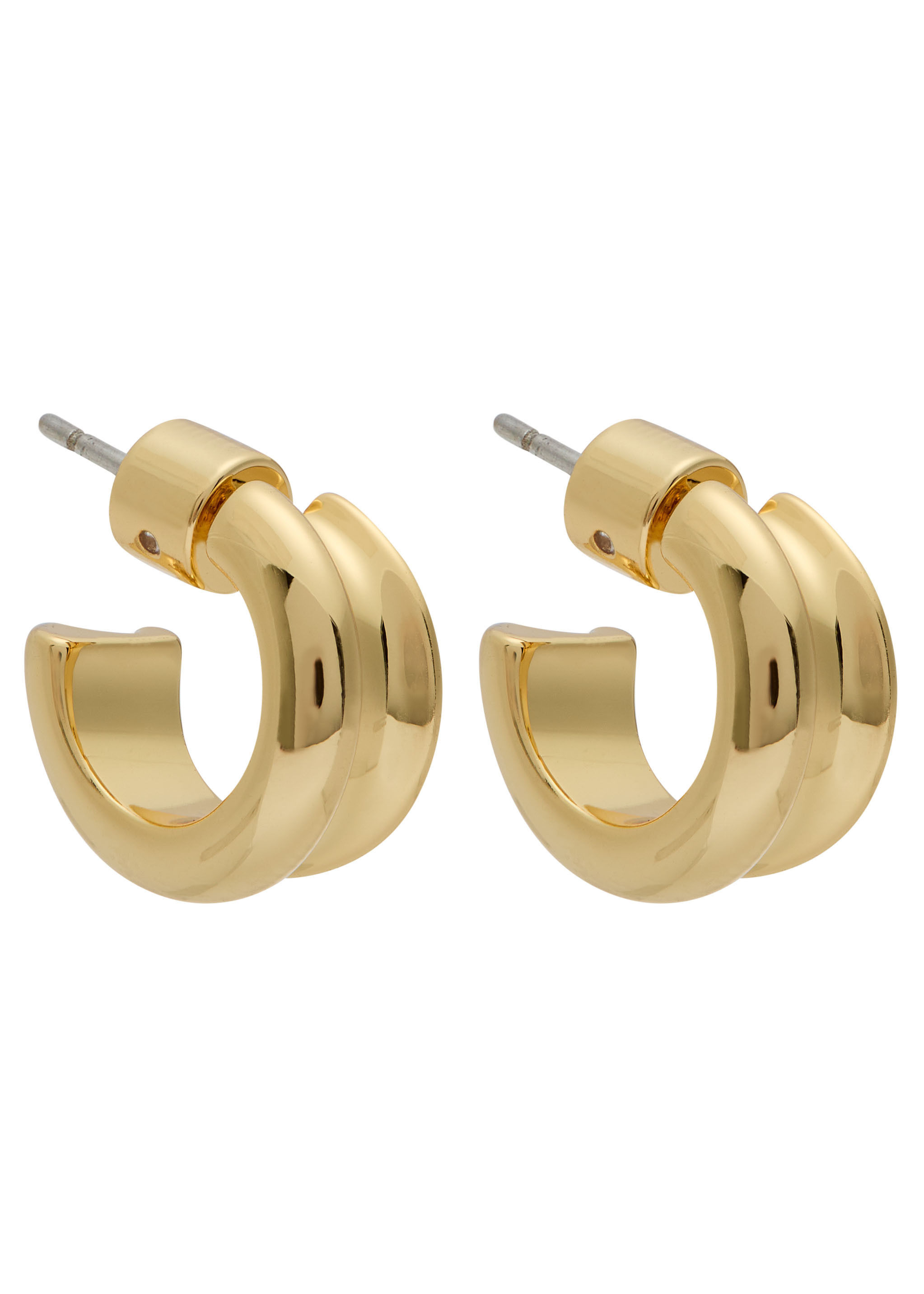Mini Lennon 14kt gold-plated hoop earrings | Harvey Nichols