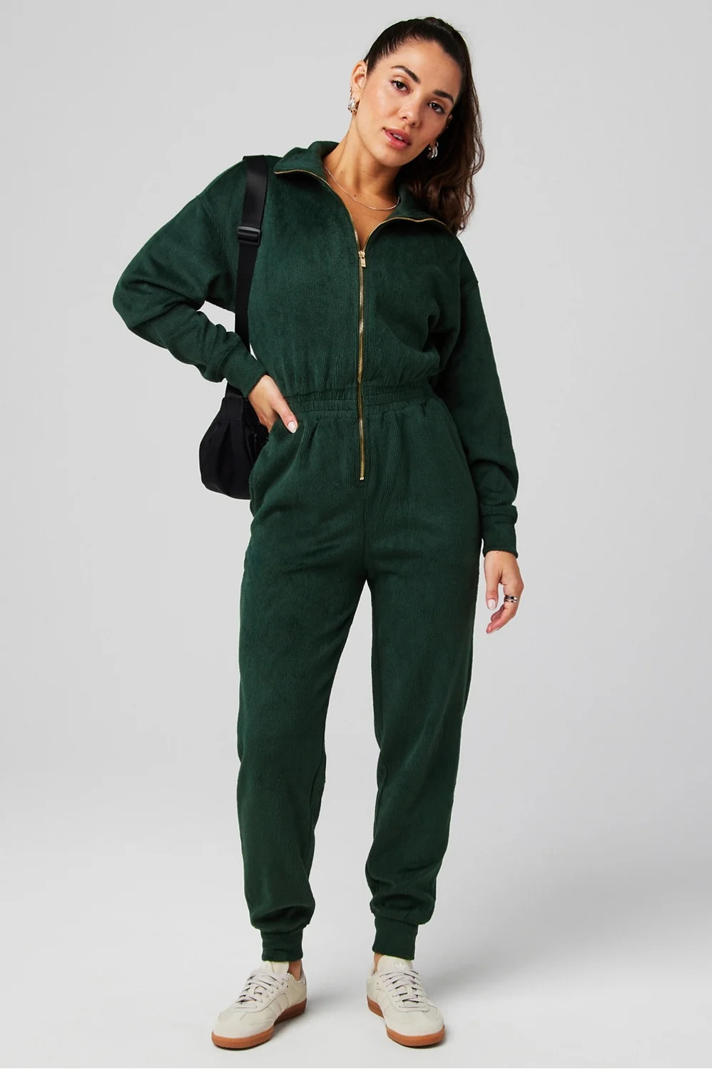 Cozy Cord Zip Onesie | Fabletics