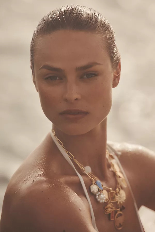 Double Layer Charm Necklace | Anthropologie (US)