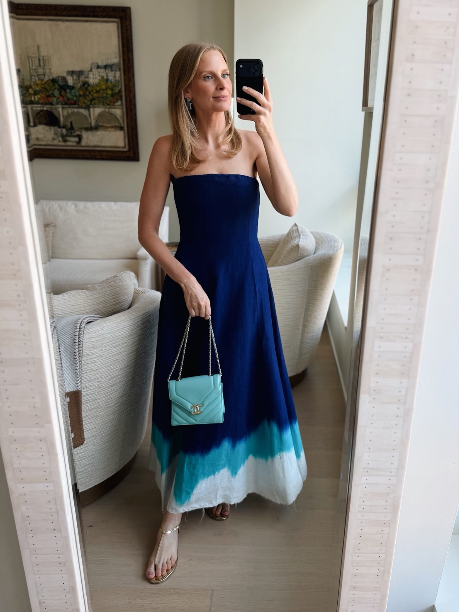 Today/tonight’s look 💙🩵💙🩵

#LTKootd