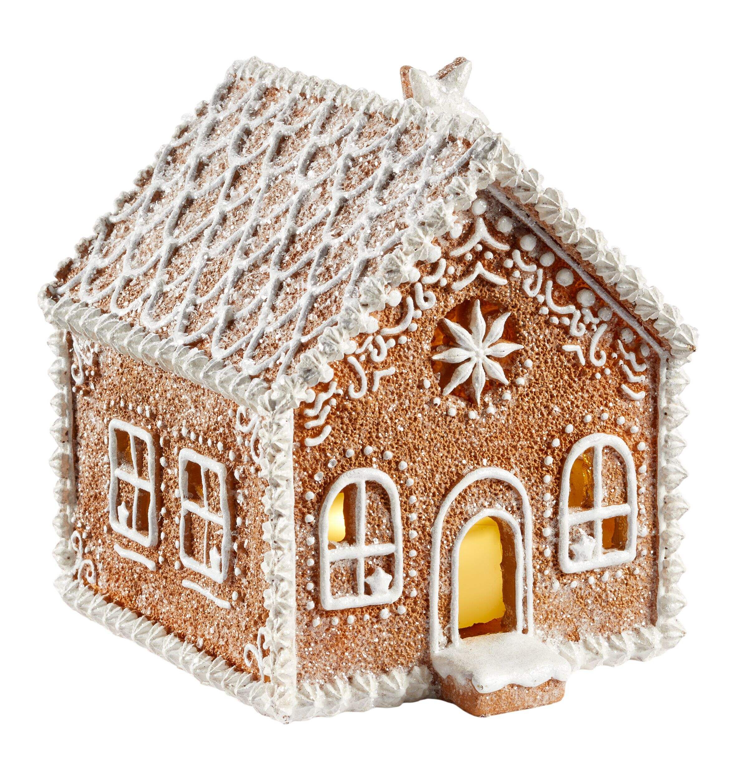CANVAS Winter Garden Christmas Decoration Pre-Lit Gingerbread House, 7-in | Canadian Tire
