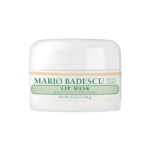 Mario Badescu Lip Mask with Coconut and Mango for All Skin Types, Overnight Lip Treatment Enriched With Skin Softening Coconut Oil, Sunflower Seed Oil and Hydrating Shea Butter, 0.5 Ounces | Amazon (US)