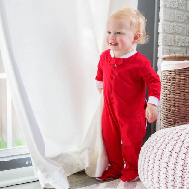 Red Boys 1-Piece Knit Loungewear | Classic Whimsy