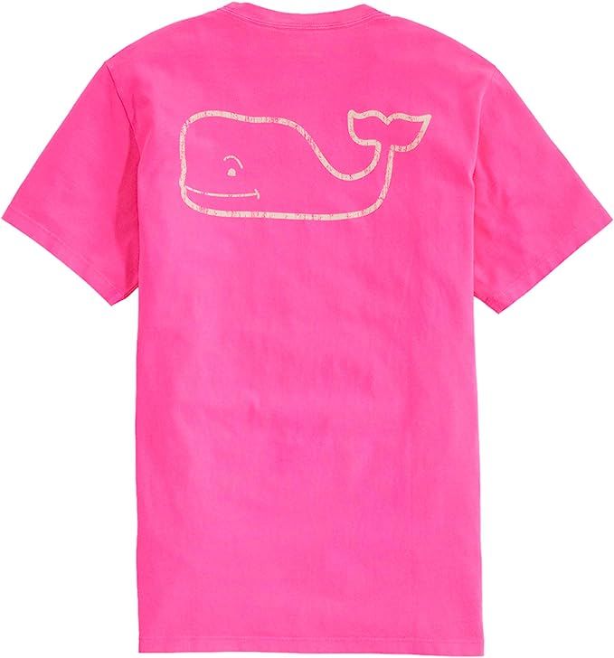 Vineyard Vines Men's Short Sleeve Neon Garment Dyed Vintage Whale Pocket T-Shirt | Amazon (US)