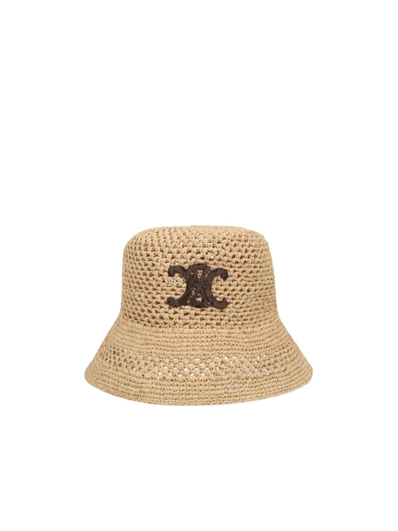 triomphe bucket hat in raffia | Senser US
