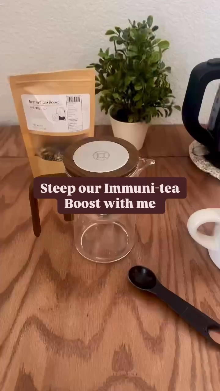 Steeping Immuni-tea Boost from The Well Holistic Collective this morning. This tea pot has been an amazing way to steep all of my favorite teas. It provides enough room for the leaves to expand, this is essential for a stronger cup and allows you to get the most benefits from your tea. Go check out The Well Holistic Collective on Instagram, Facebook and their website at thewellholisticcollective.com. 

#LTKHome #LTKFamily #LTKWatchNow