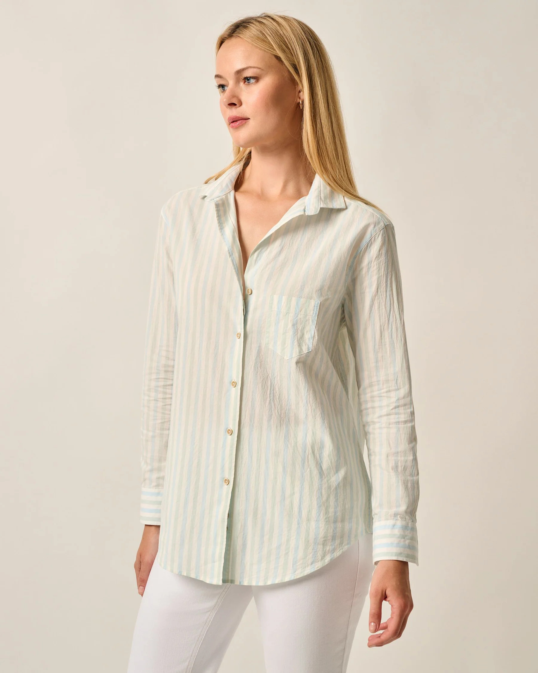 Pixie Cotton Button Down Shirt | johnnie O