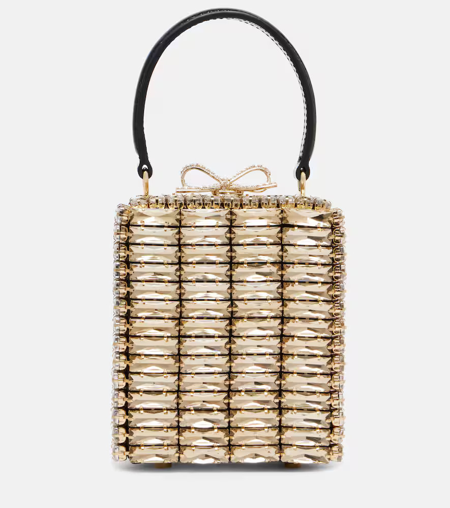Self-Portrait Micro crystal-embellished box bag | Mytheresa (US/CA)
