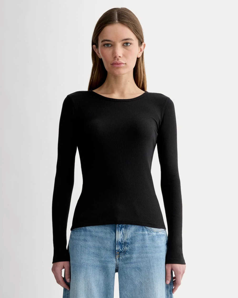 The Luxe Rib Long-Sleeve Crew | Everlane