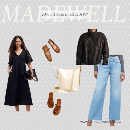 Madewell is running a 20% off sale only in the LTK app.  Check out my favorite picks!  

Madewell flats.  Madewell sandals.  Madewell leather bomber sandals.  White purse.  Handbag.  Black summer dress. Wide legged jeans.  

#LTKSeasonal #LTKOver40 #LTKxMadewell