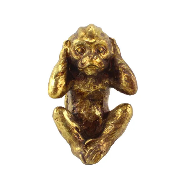 Hear No Evil Resin Monkey Ornament | Dunelm (migrated)