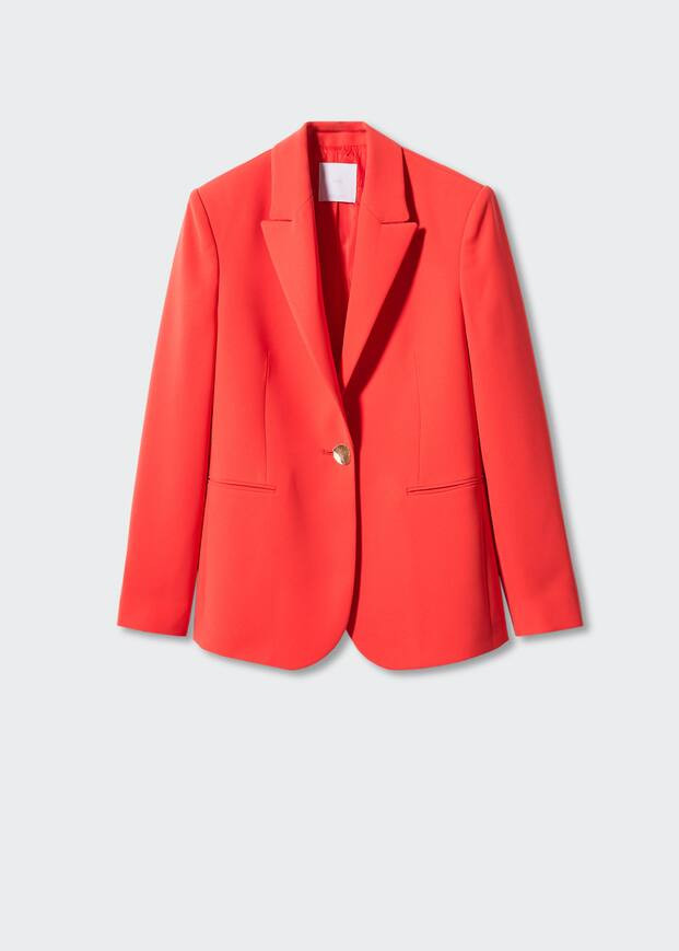Button suit blazer | MANGO (US)