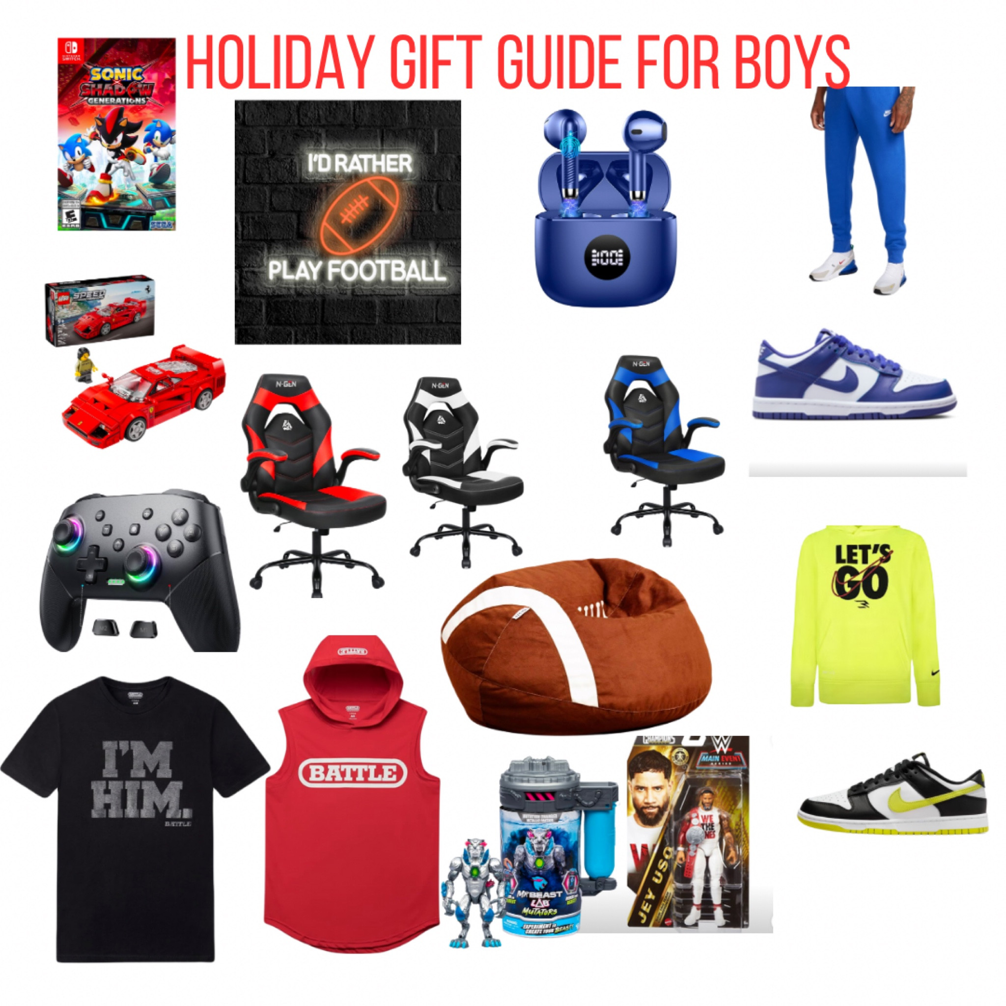 Holiday gift guide for boys #boysgiftguide #christmasgiftsforboys #teenboygiftguide 

#LTKGiftGuide #LTKHoliday