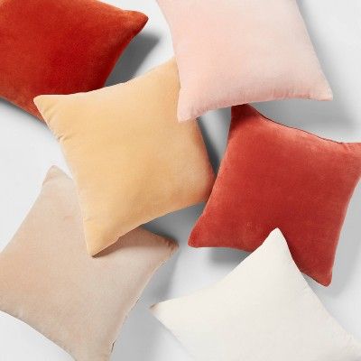 Cotton Velvet Square Throw Pillow - Threshold™ | Target