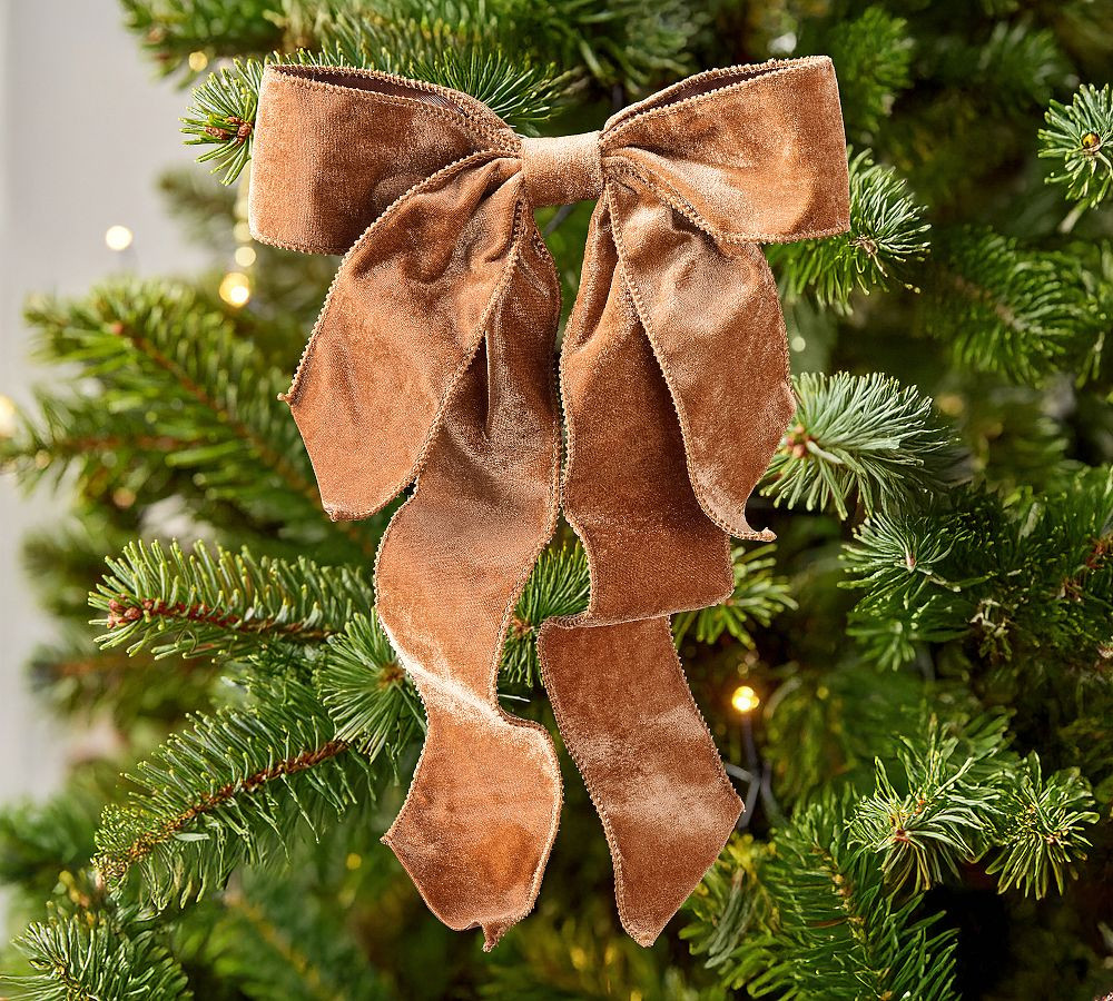 Velvet Double Bow Clip | Pottery Barn (US)