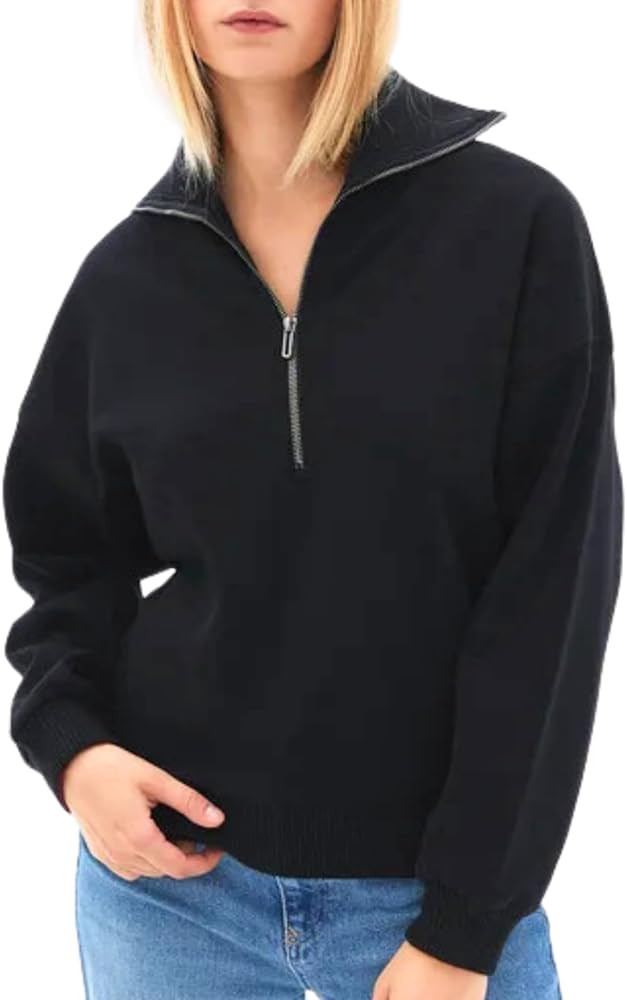 Women's Sweatshirts Half Zip Pullover, Quarter Zip Sweaters Comfy Fall Outfits Winter Clothes | Amazon (US)