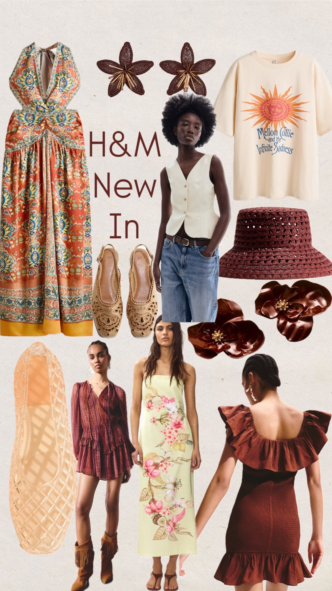 H&M new in
Bucket hat
Straw hat
Jumpsuit
Jelly sandals
Smocked dress
Spring dress
Summer dress
Raffia sandals
Best
Earrings
