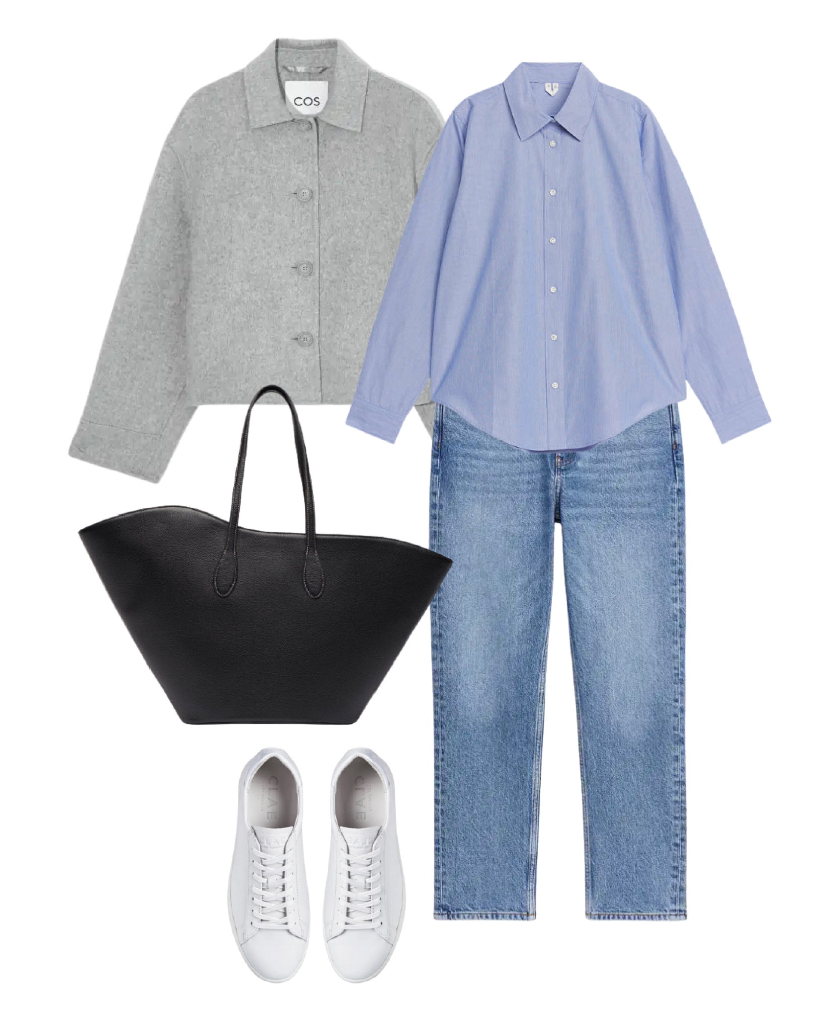 Grey jacket, blue shirt and white sneakers, spring outfit 

#LTKSpringSale #LTKSeasonal #LTKstyletip