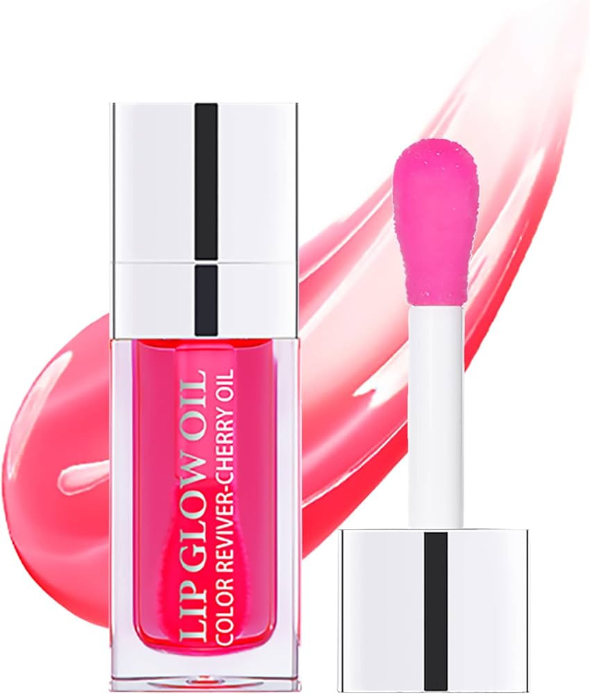 Plumping Lip Oil,Hydrating Lip Gloss Tinted Lip Balm,Nourishing Lip Glow Oil,Lip Care Transparent... | Amazon (US)