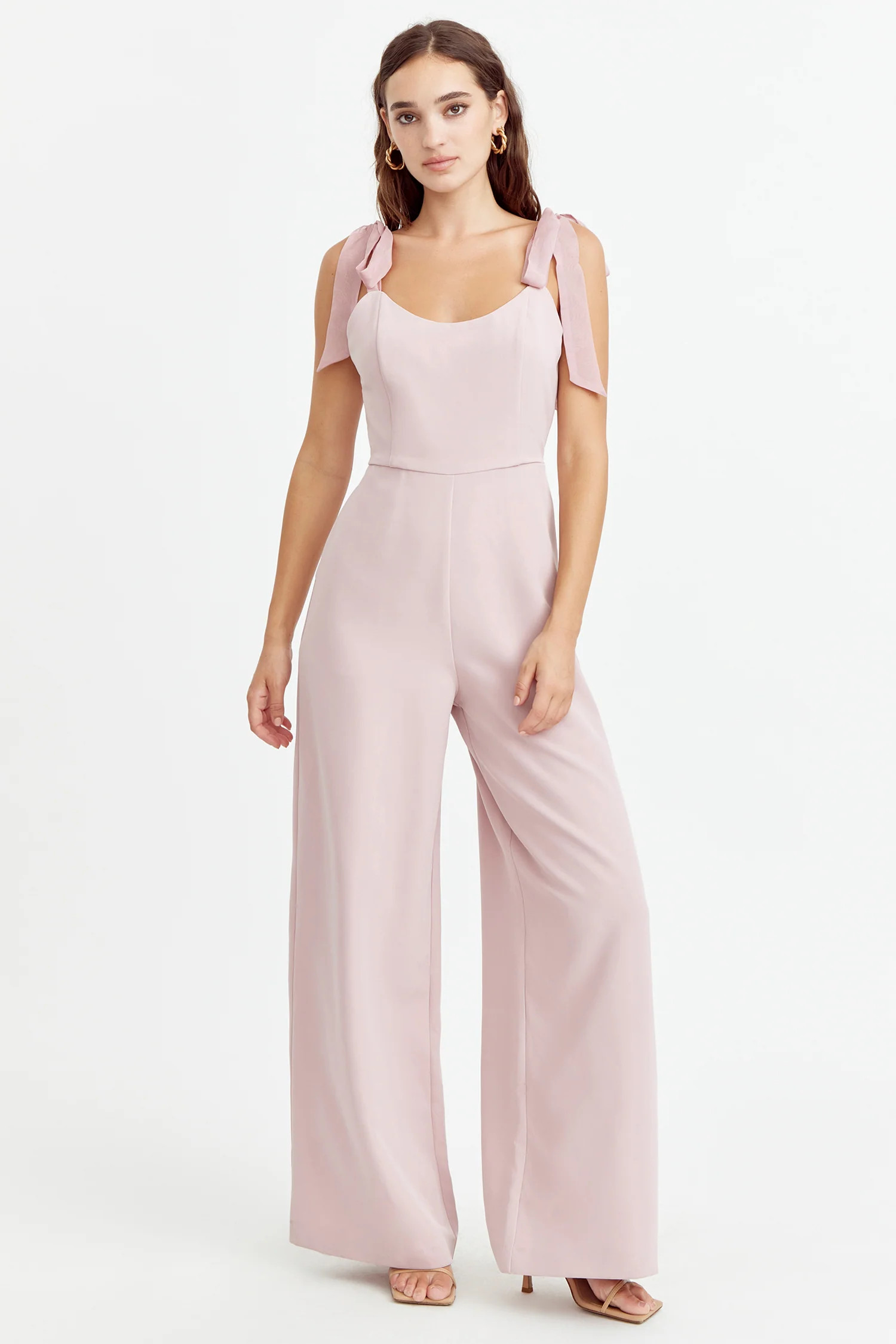 Gia Ribbon Strap Jumpsuit | Adelyn Rae