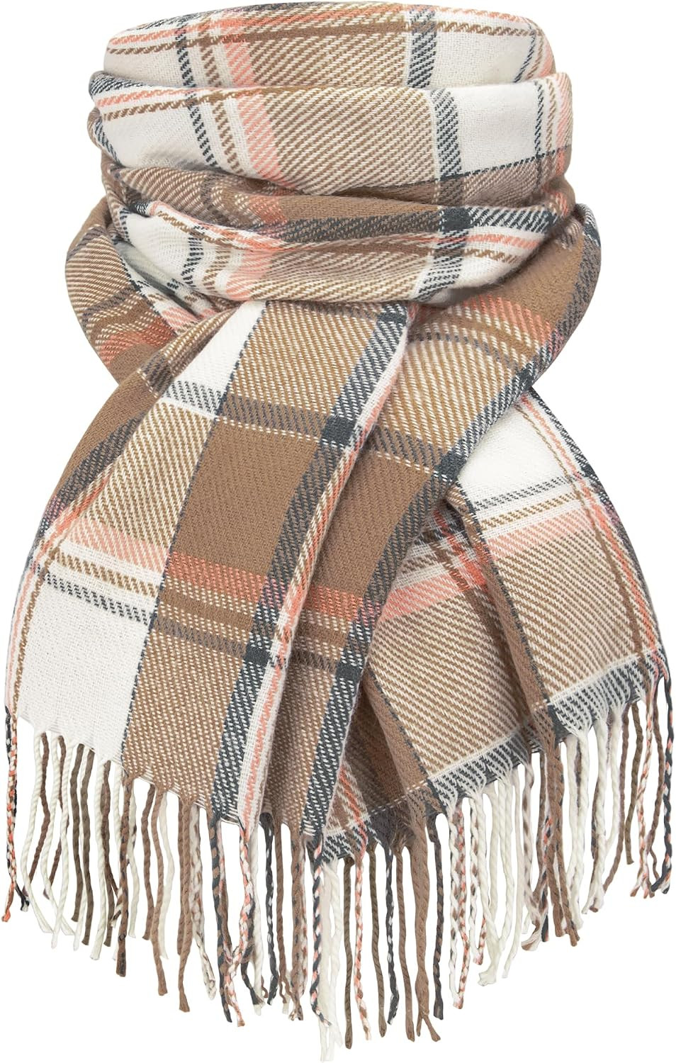 Winter Scarf for Women Long Plaid Scarves Ladies Gifts | Amazon (US)