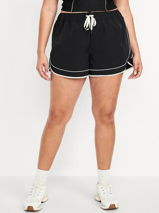 Mid-Rise Woven Run Shorts | Old Navy (US)