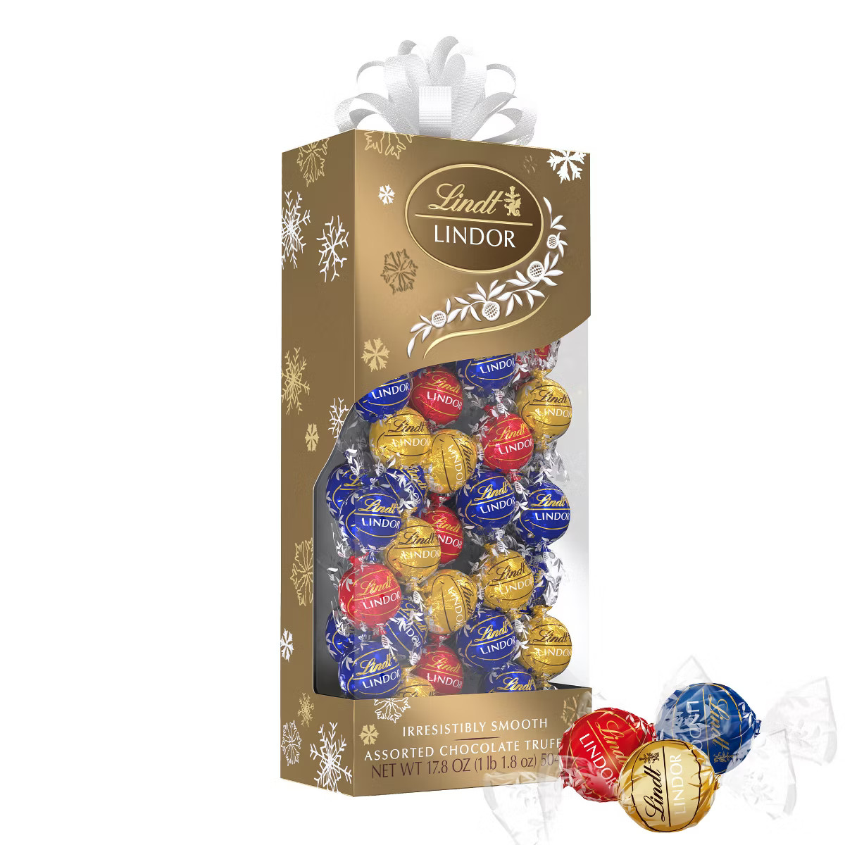 Lindt LINDOR Christmas Assorted Chocolate Candy Truffles Traditions Gift Box - 17.8oz | Target