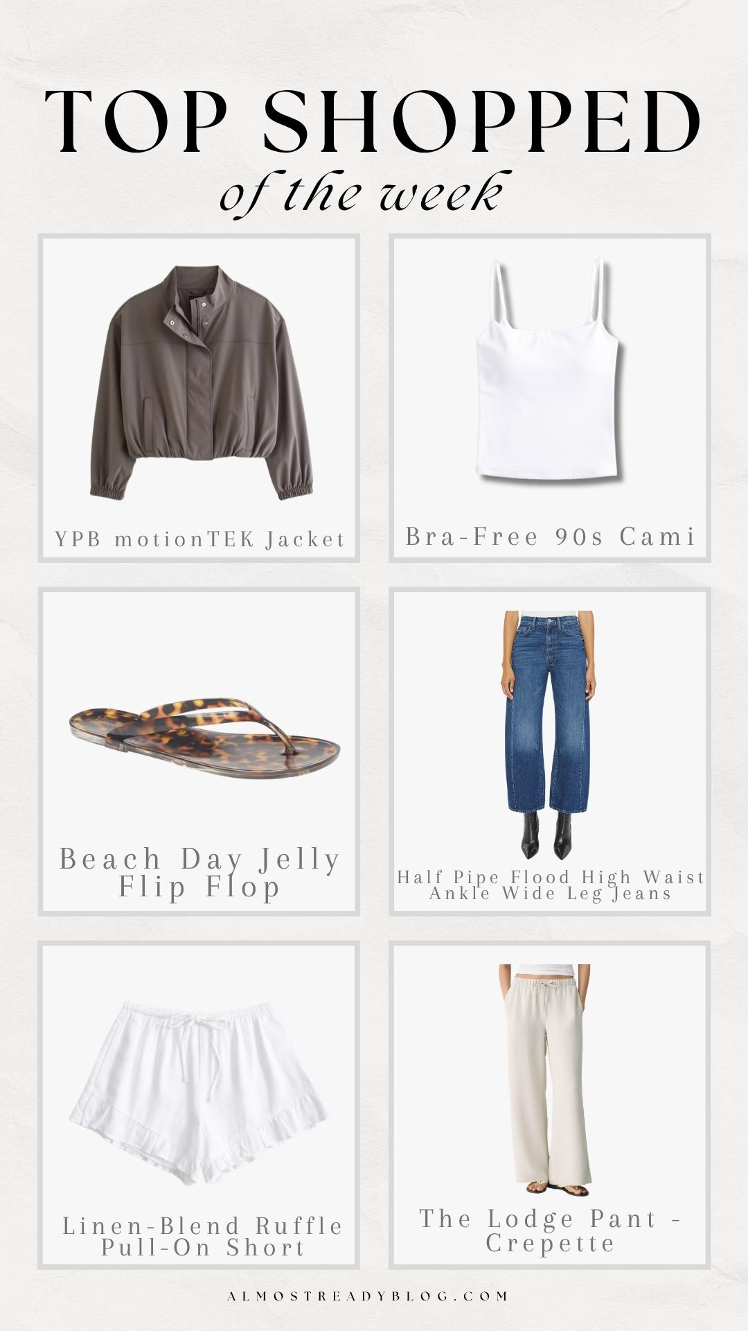 Top Shopped of the Week!!

top sellers, watchnow, finds under 100, abercrombie, nordstrom, aritzia, spring fashion, amanda west 

 #LTKootd #LTKSeasonal #LTKPetite